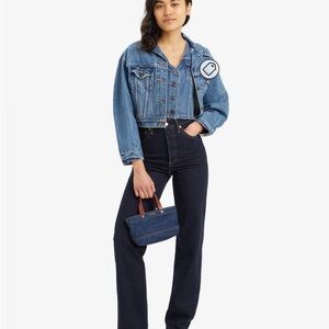 Levi’s Ribcage straight, full length